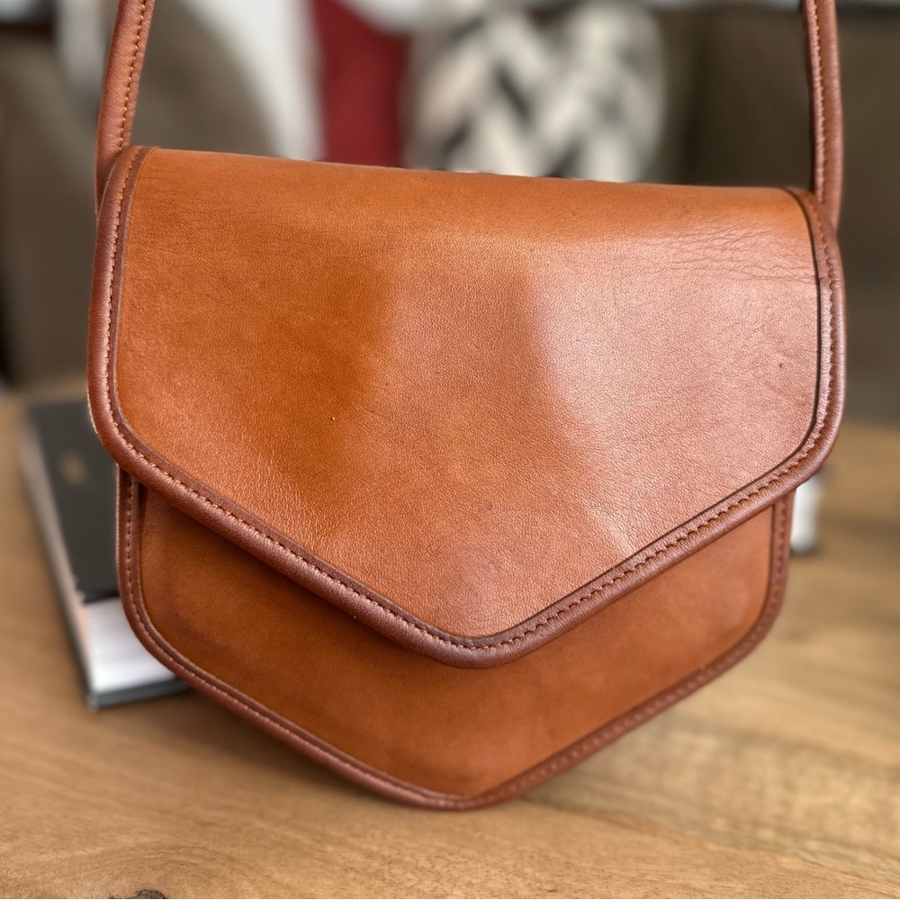 Vintage Coach Megan crossbody - style #9921 from 1992/93 • British Tan